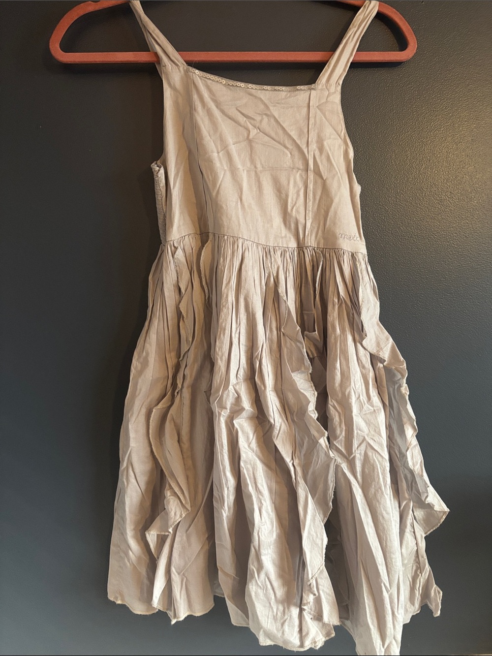 Mexx Grey Crinkled Summer Dress